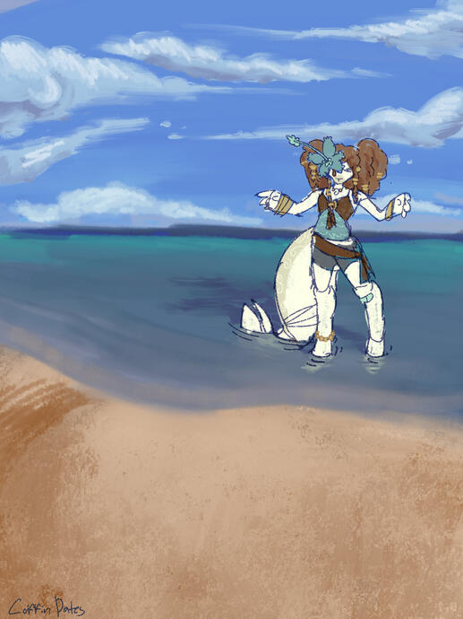 Beach scene